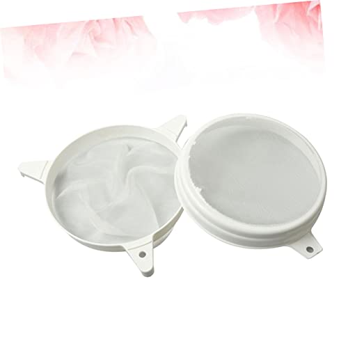 Alipis Beekeeping Supplies Plastic Honey Strainer Double Sieve Fine Mesh for Honey Filting Bee Keeping Tools