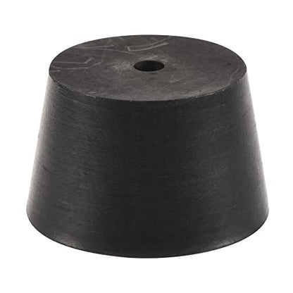 MECCANIXITY Rubber Tapered Plug 33mm to 41mm with Hole Test Tubes Bungs Stopper Black for Lab Home - size: 33mm - 41mm