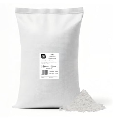 Dicalcium Phosphate Anhydrous DCP Powder - 25 kg (55 lb) - Food Anti-Caking Agent & Supplement Filler Excipient - Tablet & Capsule Flow Glidant - size: 881 Ounce (Pack of 1)