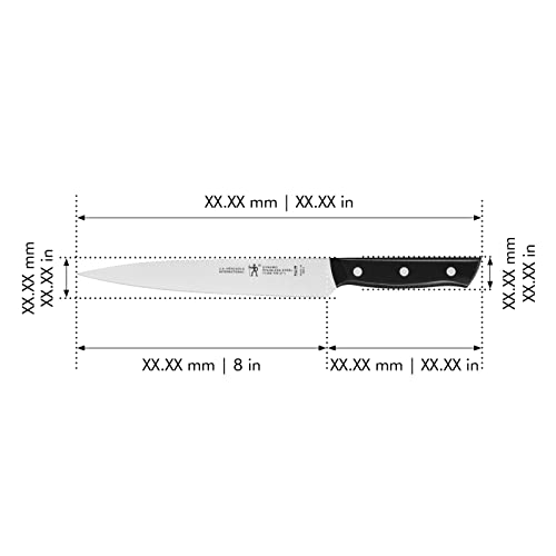 HENCKELS Dynamic Razor-Sharp 8-inch Carving Knife, German Engineered Informed by 100+ Years of Mastery, Black/Stainless Steel