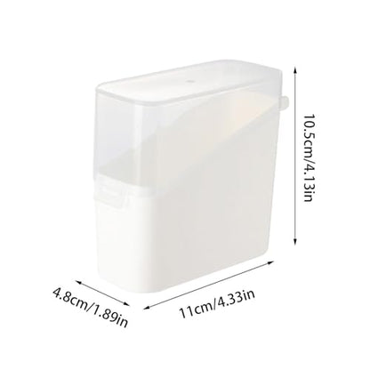 Refrigerator Cheese Holder – Transparent Sealed Food Saver Bin, Compact Dairy Organizer Case for Home Rental Property Hotel Restaurant Countertop Chilled Storage