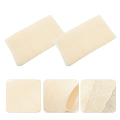Holibanna 2Pcs Unbleached Cheesecloth Kitchen Washing Cloths Reusable Filter Cloth for Straining Cooking Baking for Cheese Making and Nut Milk