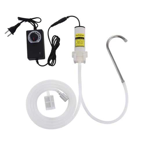 Electric Water Transfer Pump 110V Speed Adjustable for Ice Maker,Coffee Machine,Water Cooling,Food Grade Auto Siphon Self Priming Diaphragm Pumps for Bottling Wine,Beer and Beverages,2L/Min,Low Noise - color: Black-with Speed Adjustable
