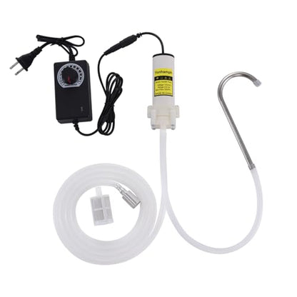 Electric Water Transfer Pump 110V Speed Adjustable for Ice Maker,Coffee Machine,Water Cooling,Food Grade Auto Siphon Self Priming Diaphragm Pumps for Bottling Wine,Beer and Beverages,2L/Min,Low Noise - color: Black-with Speed Adjustable