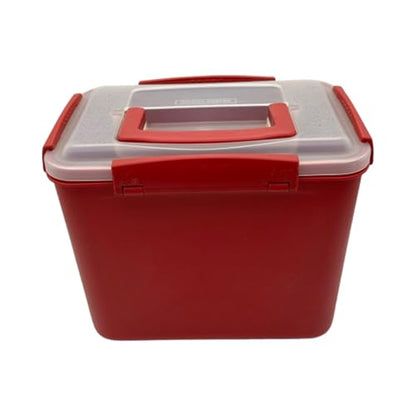 7L-2 Airtight Kimchi Container with Handle, Multi-Purpose Food Storage Box,Translucent lid container,Kimchi Fermentation container, fruit-pickle container Compatible with All Refrigerator