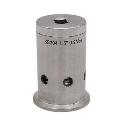 Home Brewing 1.5" Tri Clover(50.5mm) Pressure Release Valve/Vacuum Breaker 0.1/0.2 MPa 304 Stainless Steel Beer Conical Fermenter Parts Brewing Accessories(0.1 Mpa) - color: 0.1 Mpa