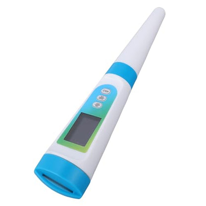 Focket Digital PH Meter, High Accuracy ATC Smart 2 in 1 Temperature PH Tester for Food, Meter for Fermentation with Calibration Powder and LCD Display for Wine Cheese Meat Fruit