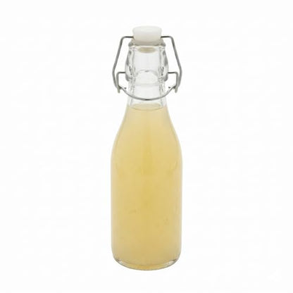Restaurantware-9 Ounce Swing Top Glass Bottles, 10 Airtight Seal Glass Bottles With Swing Top Lids - Small, Resealable, Clear Bottle, For Sodas, Kombuchas, Juices - size: 9 oz