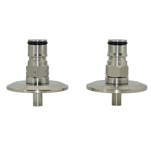 VARMHUS 1.5 Inch Tri Clamp to Ball Lock Post, SS304 Sanitary Beer Fitting 50.5mm OD Ferrule for Conical Fermenter Pressure Transfer Homebrew Kegging