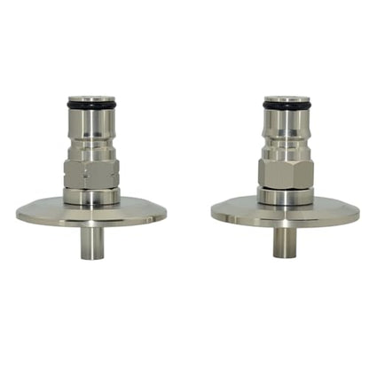 VARMHUS 1.5 Inch Tri Clamp to Ball Lock Post, SS304 Sanitary Beer Fitting 50.5mm OD Ferrule for Conical Fermenter Pressure Transfer Homebrew Kegging