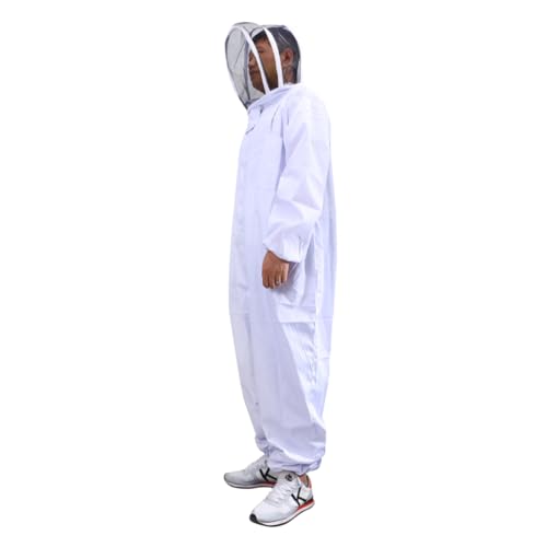 Professional Full Body Beekeeping Suit Veil Hood XXL Beekeeping Supplies
