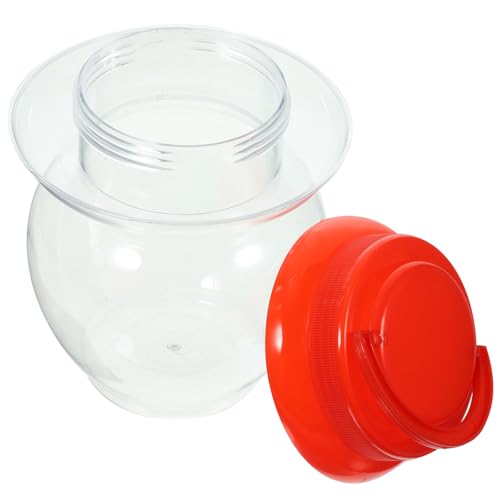SUPVOX 1l Fermentation Pickle Jar with Inner Lid, Household Food Fermenting Crock for Kimchi Sauerkraut Storage and Water Seal Preservation