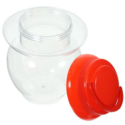 SUPVOX 1l Fermentation Pickle Jar with Inner Lid, Household Food Fermenting Crock for Kimchi Sauerkraut Storage and Water Seal Preservation
