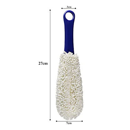 KUWAN Bottle Cleaning Brush Multi-Function Household Tools Flexible Bottle Scourer for Some Decanters, Goblets, Glasses, Cups (Middle Length) - color: Middle-1pc