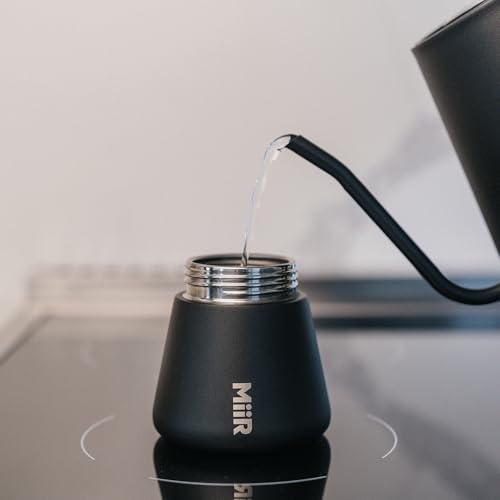 MiiR New Standard Pour-Over Kettle | Precision Angled Spout & Thermometer for Perfect Brewing, 1L Kettle for Smooth Pour-Over
