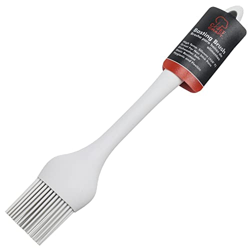 Chef Craft Premium Silicone Basting Brush, 10.25 inch, Gray - color: Gray
