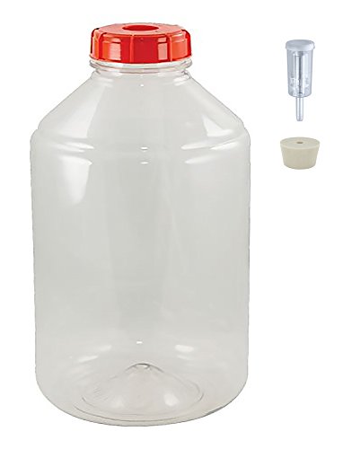 6 Gallon FerMonster Wide Mouth Fermenter With Econolock And #10 Drilled Stopper