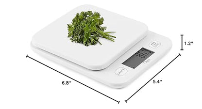 Ozeri Garden and Kitchen Scale II, with 0.1 g (0.005 oz) 420® Variable Graduation Technology® - color: White
