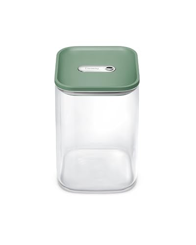 Caraway 4qt Glass Airtight Food Storage Container with Lid – Non-Toxic, BPA-Free Kitchen Storage Container – Stackable, Space-Saving Airtight Container for Dry Goods and More - Sage - color: Sage, size: 4qt Container