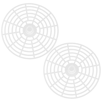 2pcs Vegetable Press Mesh Weight for Wide Mouth Fermenting Jars | White Pickles Can Press Mesh Plate | Pickle Fermentation Tool for Kitchen Use 15cm/5.9'' - size: 15.00X15.00X1.50CM