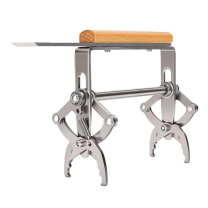 Dpofirs Adjustable Beehive Frame Lifter | Wooden Handle Frame Grip Tool for Beekeeping, Holder and Gripper with Rust Proof Stainless Steel Jaws for Universal Frames