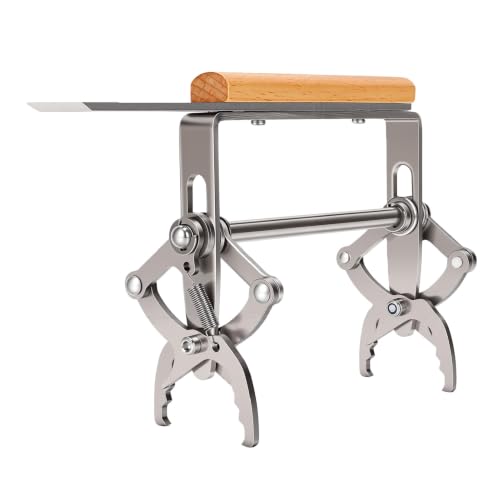 Garosa Beehive Frame Grip Tool Beekeeping Frame Lifter Stainless Steel Hardwood Polished Beech Wood Handles Height Adjustment Rods for Transferring Honeycombs