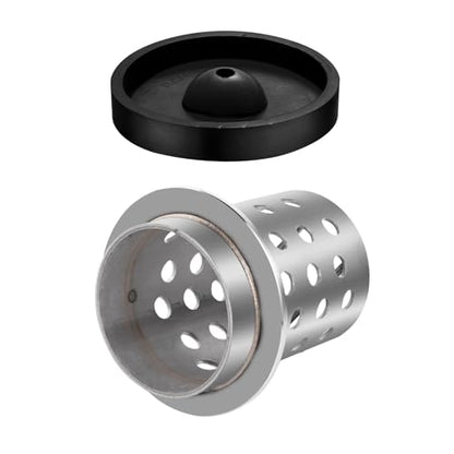 DZQ Perforated Casting Flask Vacuum Casting Stainless Steel Wall Flanged with Rubber Sprue Base(3.5" x 5") - size: 3.5" x 5", style: Height: 5in