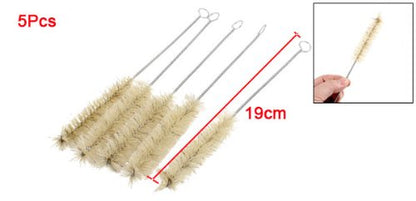 uxcell 5Pcs 19cm Long Chemistry Test Tube Bottle Measurements Cleaning Tool Brush