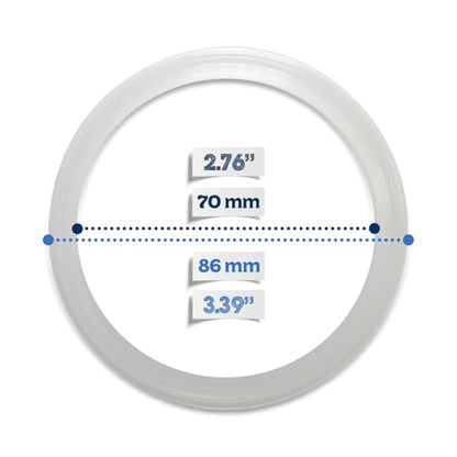 Fermentaholics Wide Mouth Mason Jar Silicon Lid Gaskets | 10 pack | Creates Airtight, Leakproof Jars When Paired With Plastic & Metal Mason Jar Lids | Food Grade - Reusable