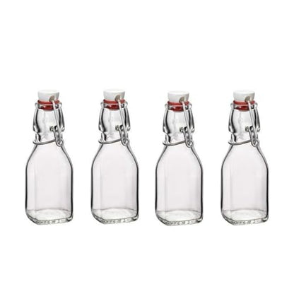Bormioli Rocco Swing Bottle 4.25 oz - Clear, Set of 4 - size: 4.25 Oz.