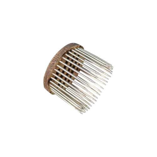 6pcs Wood Queen Needle Type Queen Bee Cages Clip Stainless Steel Needle Type Catcher Queen Marking Disc Beekeeping Tool(Long) - color: Long