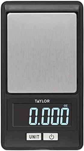 Taylor High-Precision Digital Portioning Scale with Cover,Black, 16OZ/500G (Pack of 12) - color: Black, size: 16OZ/500G (Pack of 12)
