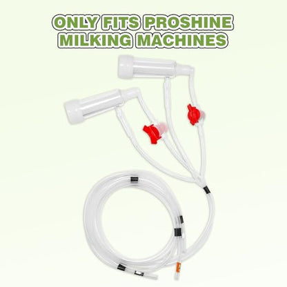 φ25mm Double Head Teat Cup for Goat, Milking Machine Accessory, with 5x8mm Hose - style: Cups for goat