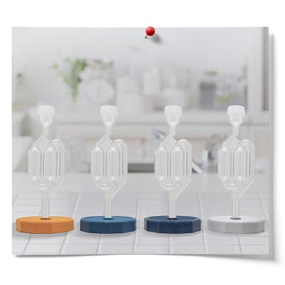 Wide Mouth Mason Jar Fermentation Lids - Turns Your Jar Into A Fermentation Vessel - Lid With Hole & Grommet For Airlock - Fits Wide Mouth Mason Jars (4 Lids & 4 S-Style Airlocks) - style: 4 Lids & 4 S-Style Airlocks