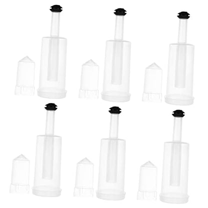 DECHOUS 3-Piece One-Way Brewing Stopper Set Silicone Air Locks for Fermentation Sturdy Brewing Stoppers Lids for Home Supplies