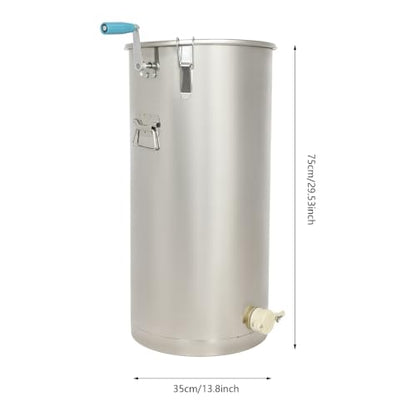 Stainless Steel Manual Honey Extractor,2 Baskets of Honey Machine