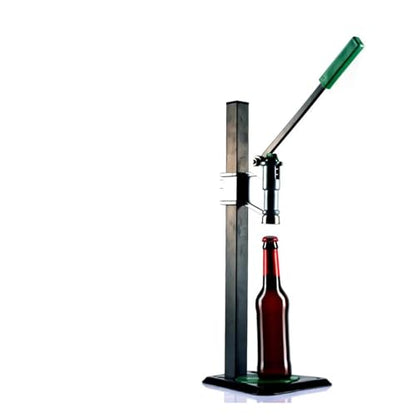 Adjustable Iron Bench Bottle Capper for Beer and Wine Sealing - Durable Manual Capping Tool
