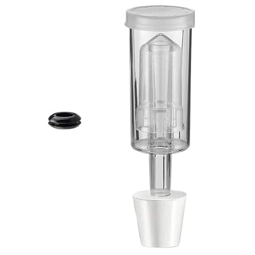 FEESHOW 3 Piece Airlock for Fermentation Hydrolocks for Fermenting Wine and Beer with Transparent Airlock Set 3Pcs Set A One Size