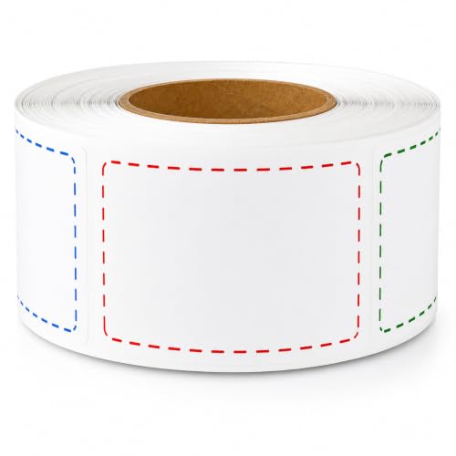 500 Removable Freezer Labels, 2x3 inches Water Oil Waterproof Stickers to Write on for Bottles Canning Containers Jars Pantry Organization Paper Name Clothes Tags Box Storage Bins Daycare, 3 Color - size: 500pcs 2" x 3"