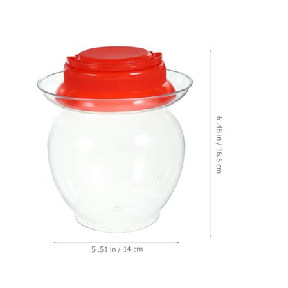Toyvian 1l Pickle Jar with Airtight Seal Lid, Plastic Fermenting Jar for Sauerkraut and Kimchi, Food Storage Container for Kitchen Pickling