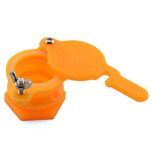 SDTC Tech 2-Pack Honey Gate Valve Yellow Nylon Extractor Tap for Bucket Beekeeping Supplies