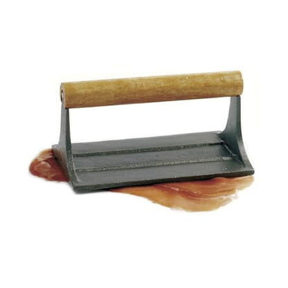 Norpro Cast Iron Bacon Press with Wood Handle
