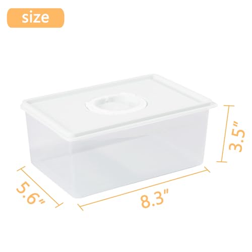 Sliced Cheese Container with Time Recording - Block Cheeses Storage Container for Fridge Cream Cheese Sliced Cheeses Cheddar Cheese Box with Lid Cheeses Saver
