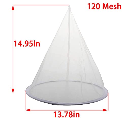 DQITJ 2 Pcs Beekeeping Honey bee Filter Mess Strainer Extract Tool for Beekeepers, 120 mesh