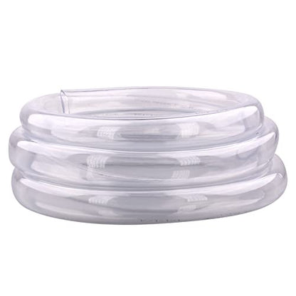 DERNORD PVC Tubing 1"ID X 1 1/4"OD Flexible Clear Vinyl Hose 10 Feet for Food Grade - size: 10 Feet, style: 1"ID X 1 1/4"OD