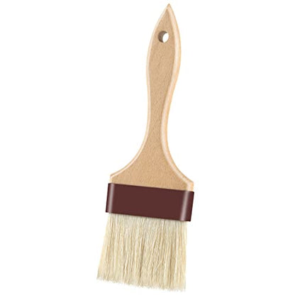 Pastry Brushes for Baking Basting Brush with Boar Bristles and Beech Hardwood Handles Culinary Oil Brush for Barbecue Butter Grill BBQ Sauce Baster Marinade Kitchen Food Cooking Brushes (3 inch) - color: 3 inch