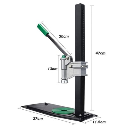 20-46.5cm Height Adjustable Manual Bottle Cap Press with Pad, 26-29mm Bench Capper for Homebrew Beer and Soft Drinks