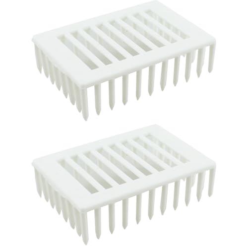 TAODAN 2PCS Queen Bee Marking Cage Clip 2.83x2x0.87inch White Plastic Catcher Beekeeping Supplies Farm/Ranch Accessories