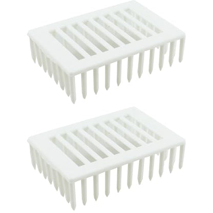 TAODAN 2PCS Queen Bee Marking Cage Clip 2.83x2x0.87inch White Plastic Catcher Beekeeping Supplies Farm/Ranch Accessories