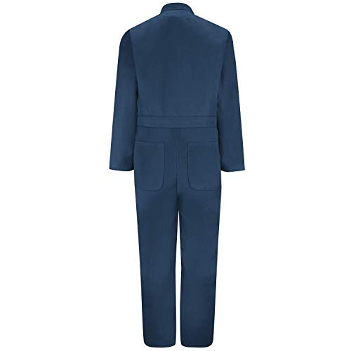 Red Kap Men's Twill Action Back Coverall With Chest Pockets - Mechanic Coveralls With Oversized Fit, Concealed Zippers - color: Navy, size: 50